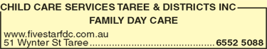 Child Care Services Taree & Districts Inc - Child Care Darwin 2