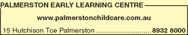 Palmerston Early Learning Centre - Child Care Darwin 1